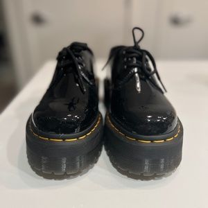 Dr. Martens 1461 Patent Leather Platform Oxford Shoes